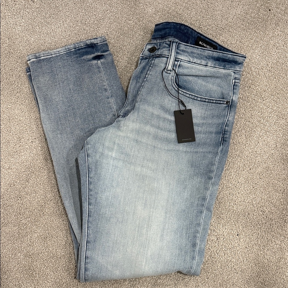 Bonobos Men's Light Blue Straight Jeans
